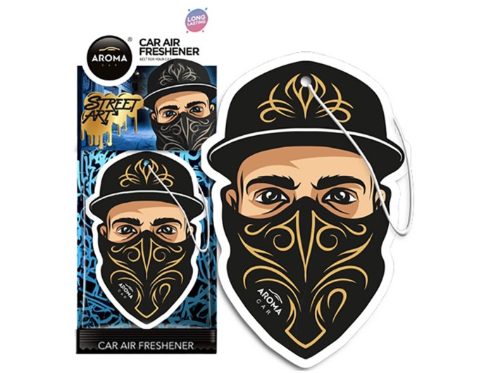 Ароматизатор Aroma Car Cellulose Street Art - Mask сухой, цена: 57 грн.