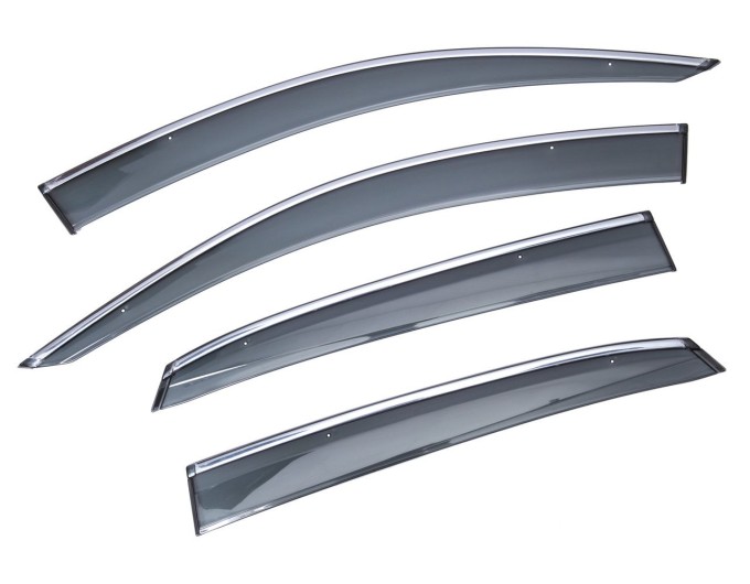 Вітровики вікон (дефлектори) SUN VISORS з хромом HONDA CIVIC 2015-2021 HB, ціна: 1 392 грн.