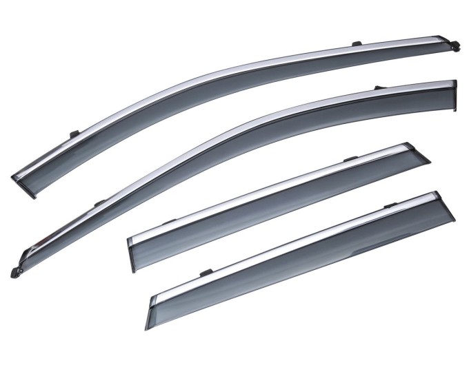 Вітровики вікон (дефлектори) SUN VISORS з хромом SUBARU OUTBACK 2014-2021, ціна: 1 781 грн.