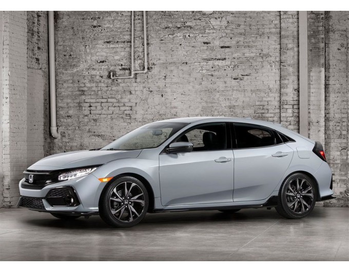 Вітровики вікон (дефлектори) SUN VISORS з хромом HONDA CIVIC 2015-2021 HB, ціна: 1 392 грн.