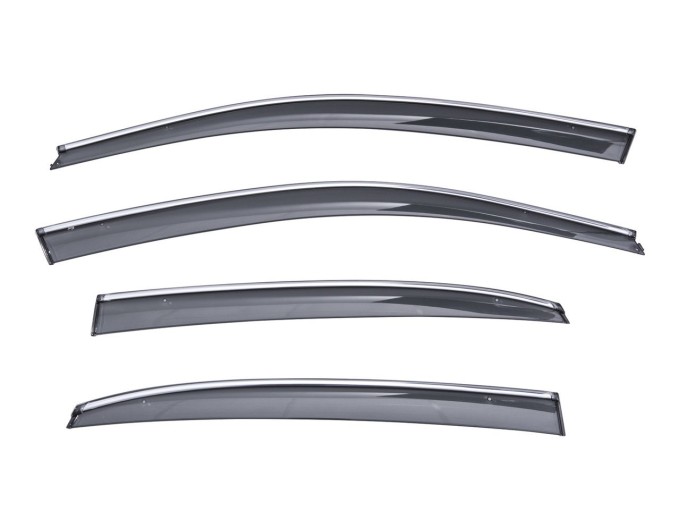 Вітровики вікон (дефлектори) SUN VISORS з хромом Volkswagen PASSAT USA "Америка" 2012-2019, ціна: 1 386 грн.