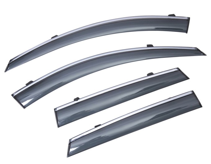 Вітровики вікон (дефлектори) SUN VISORS з хромом MAZDA CX-5 2012-2017, ціна: 1 692 грн.