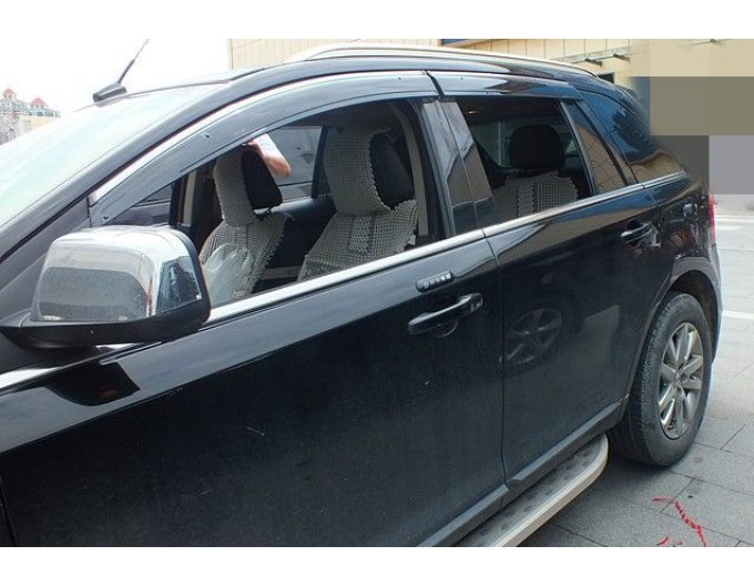 Вітровики вікон (дефлектори) SUN VISORS з хромом FORD EDGE 2014-..., ціна: 1 004 грн.