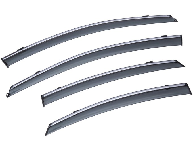 Вітровики вікон (дефлектори) SUN VISORS з хромом Hyundai SONATA 2009-2014, ціна: 1 392 грн.