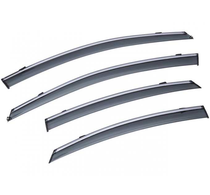 Вітровики вікон (дефлектори) SUN VISORS з хромом Hyundai SONATA 2009-2014, ціна: 1 255 грн.