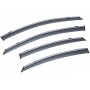 Вітровики вікон (дефлектори) SUN VISORS з хромом Hyundai SONATA 2009-2014
