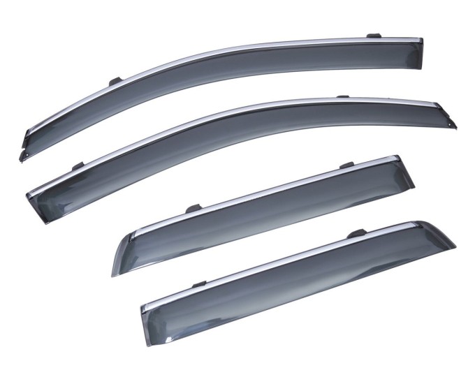 Вітровики вікон (дефлектори) SUN VISORS з хромом MITSUBISHI ASX 2010-..., ціна: 1 392 грн.