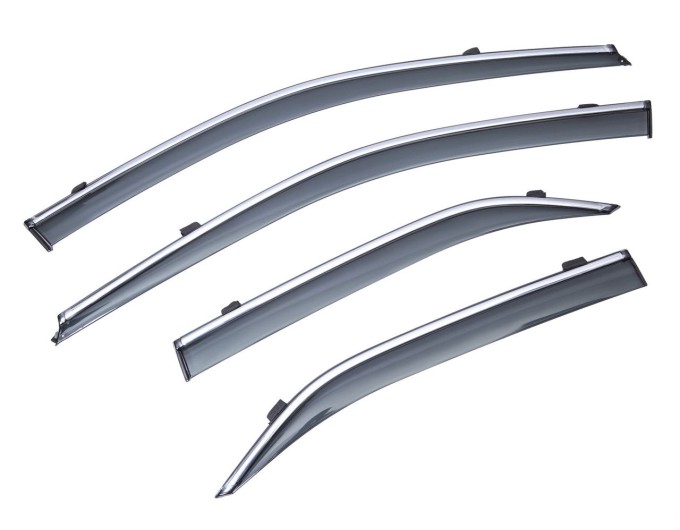 Вітровики вікон (дефлектори) SUN VISORS з хромом TOYOTA CAMRY 50 2011-2017, ціна: 1 392 грн.