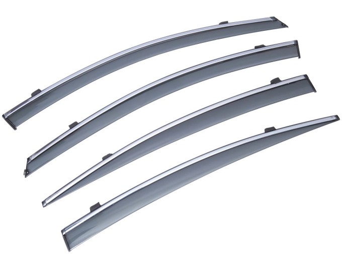 Вітровики вікон (дефлектори) SUN VISORS з хромом Mazda 3 седан 2008-2014, ціна: 1 165 грн.