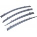 Дефлекторы окон (ветровики) SUN VISORS с хромом Mazda 3 седан 2008-2014, цена: 1 050 грн.
