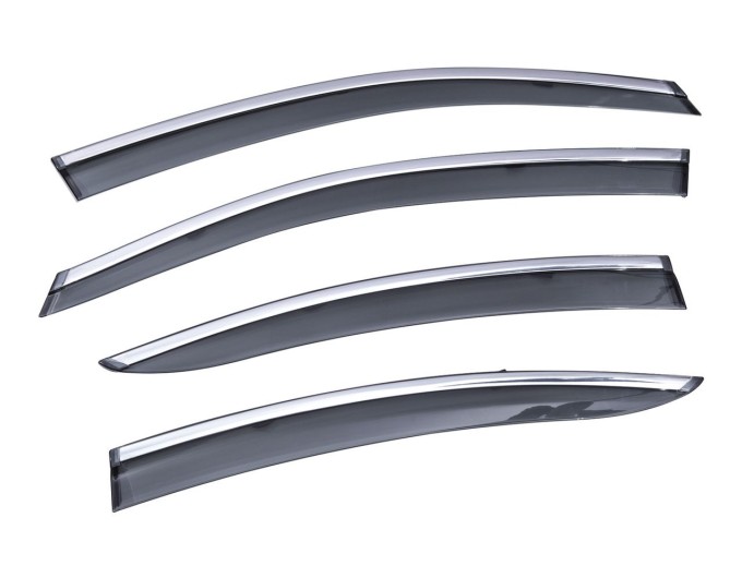 Вітровики вікон (дефлектори) SUN VISORS з хромом Subaru Legasy VI 2014-2019, ціна: 1 781 грн.