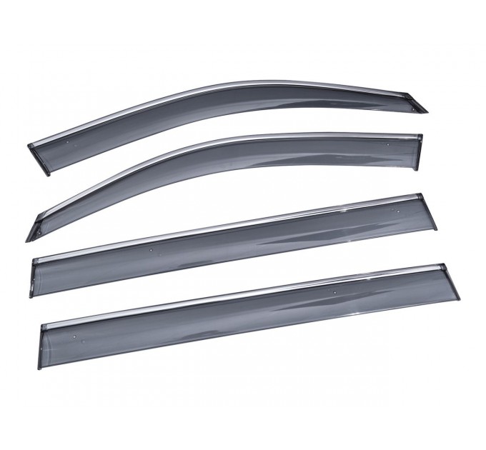 Дефлекторы окон (ветровики) SUN VISORS с хромом Mercedes GL X166 2012-2019, цена: 1 935 грн.