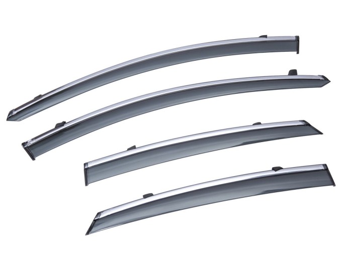 Вітровики вікон (дефлектори) SUN VISORS з хромом FORD FUSION USA 2014-2020, ціна: 1 392 грн.