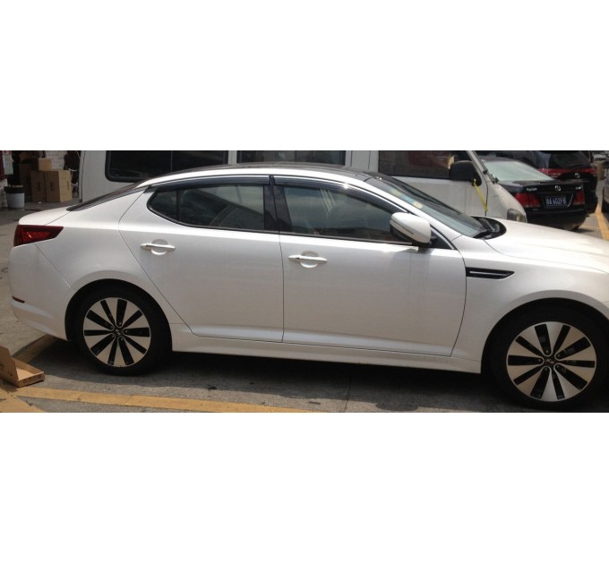 Дефлекторы окон (ветровики) SUN VISORS с хромом KIA OPTIMA 2015-2020, цена: 1 190 грн.