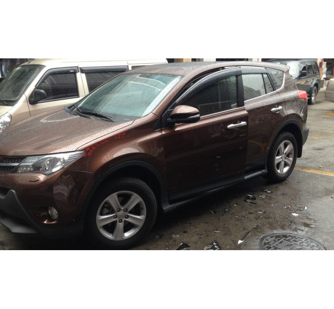 Дефлекторы окон (ветровики) SUN VISORS с хромом TOYOTA RAV-4 2013-2018, цена: 1 530 грн.