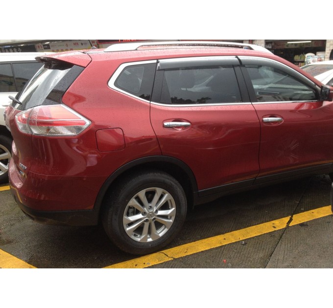 Дефлекторы окон (ветровики) SUN VISORS с хромом NISSAN ROGUE 2014-..., цена: 1 530 грн.