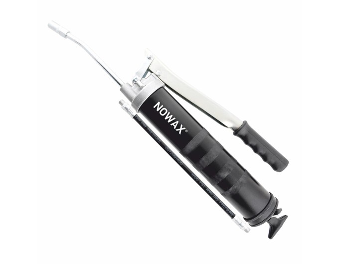 Шприц для мастила Nowax плунжерно-важільного типу Heavy Duty 10000psi, шланг в комплекті, ціна: 788 грн.