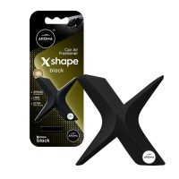 Ароматизатор на дефлектор Aroma Car X Shape 10г - Black сухой
