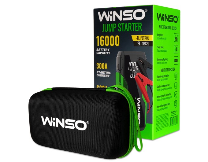 Пусковий пристрій Winso Jump Starter 300/600A 16000mAh, ціна: 2 564 грн.