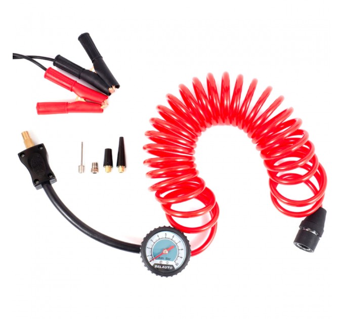 Компресор автомобільний Белавто Буран 10Атм 90л/хв 380Вт двоциліндровий із зажимами АКБ, ціна: 3 425 грн.