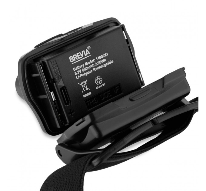 Фонарь налобный Brevia 700Lm, Focus Control, 800mAh/3xAAA, IP64 белый/теплый белый, цена: 1 899 грн.
