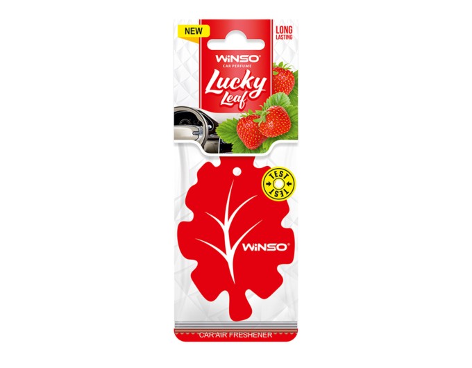 Освежитель воздуха Winso Lucky Leaf, целлюлозный ароматизатор, Strawbеrry, цена: 32 грн.