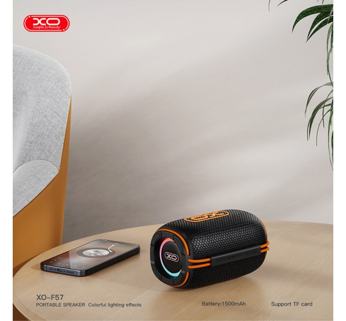 Портативная Акустика XO F57 Bamboo 10W черная, цена: 739 грн.