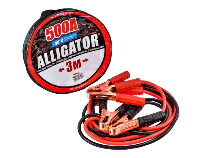 Провода-прикуриватели Alligator 500А, 3м BC651, цена: 620 грн.