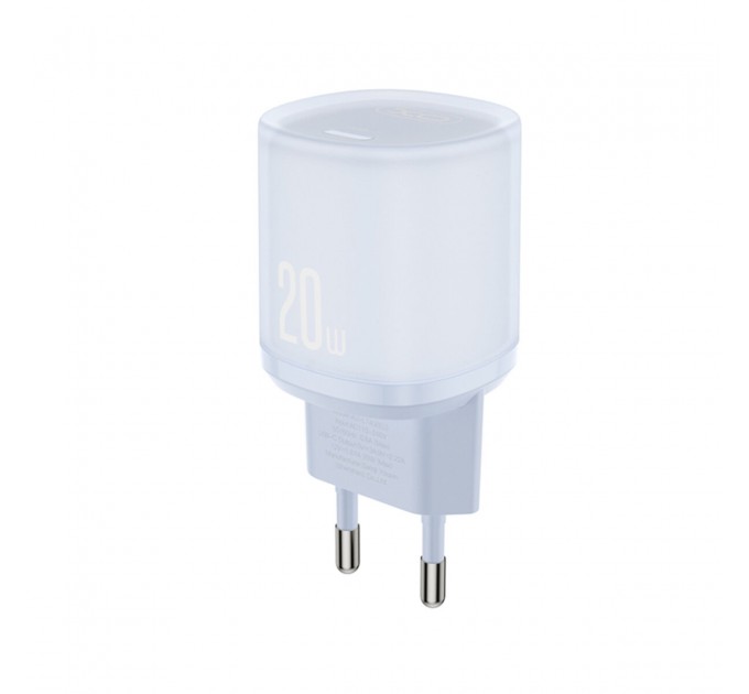 Сетевое зарядное устройство XO L143 PD20W Single USB-C Charger синий, цена: 189 грн.