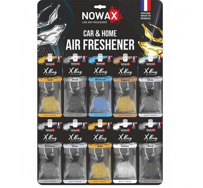 Ароматизатор Nowax X Bag Delux, дисплей 30шт набір, ціна: 2 541 грн.