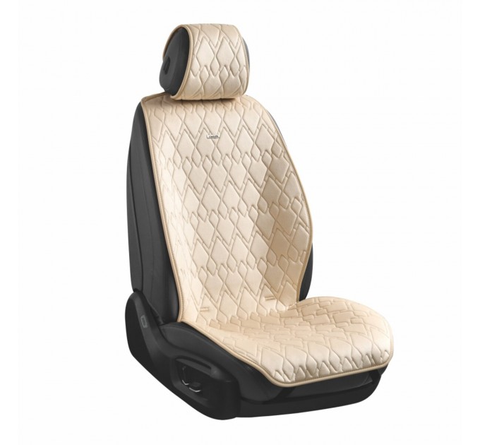 Комплект преміум накидок для сидінь CarLife Racer, biege, ціна: 4 561 грн.