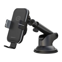 Держатель телефона автомобильный XO с беспроводной зарядкой WX027 15W Wireless Charger+Car Holder черный Держатель телефона автомобильный XO с беспроводной зарядкой WX027 15W Wireless Charger+Car Holder черный