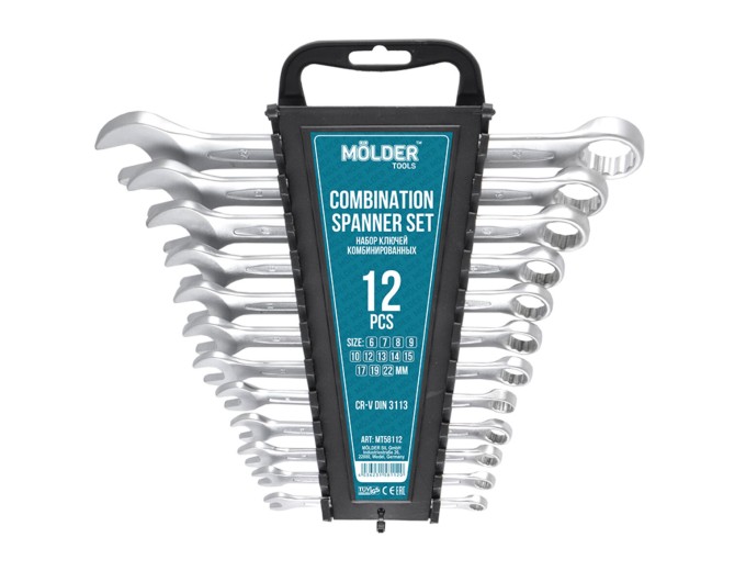 Набор ключей Molder CR-V, 6-22мм, 12шт, цена: 793 грн.