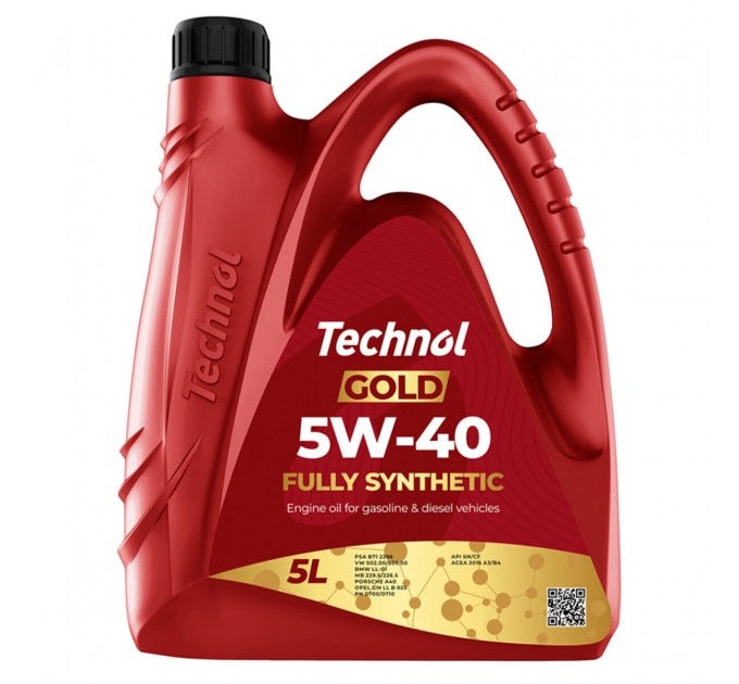 Моторное масло Technol Gold 5W-40 5л, цена: 1 228 грн.