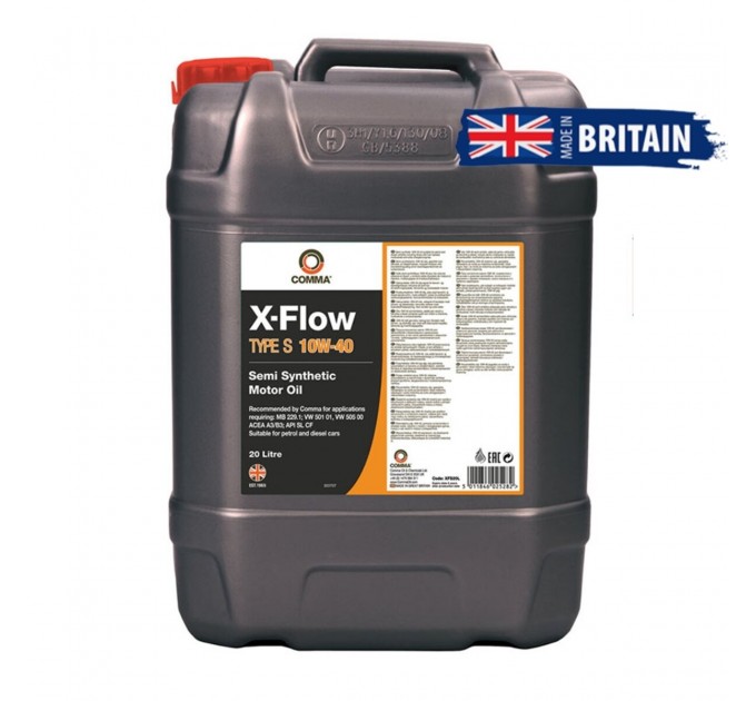 Моторное масло Comma X-Flow Type S 10W-40 20л, цена: 6 013 грн.