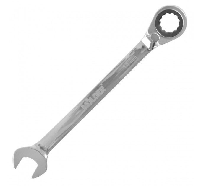 Ключ комбинированный Molder с трещоткой и реверсом CR-V, 14мм, цена: 158 грн.