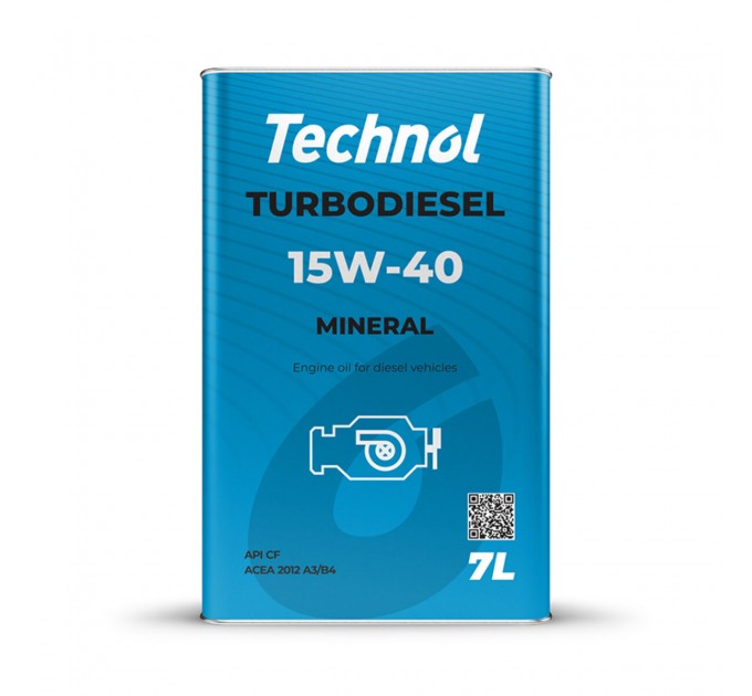Моторное масло Technol Turbodiesel 15W-40 7л, цена: 969 грн.