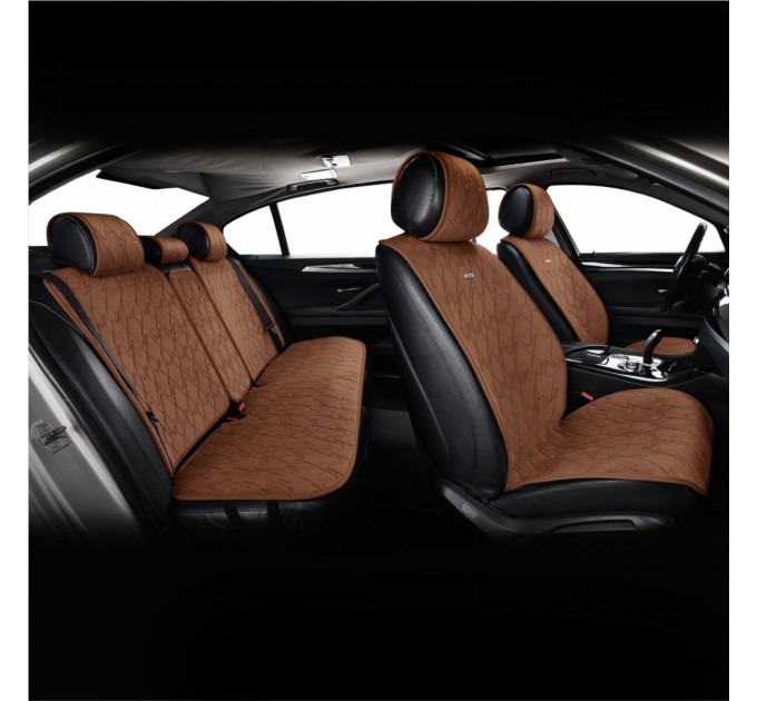 Комплект премиум накидок для сидений CarLife Racer, coffee, цена: 4 561 грн.