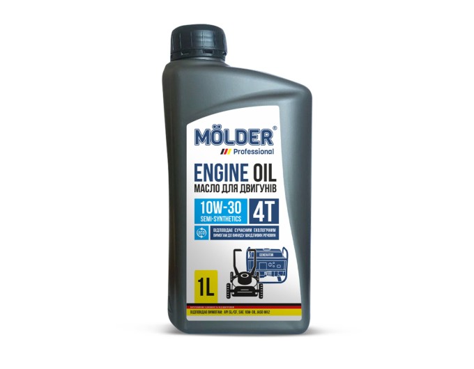 Моторное масло Molder Engine Oil 4T 10W-30 для генераторов 1л, цена: 334 грн.