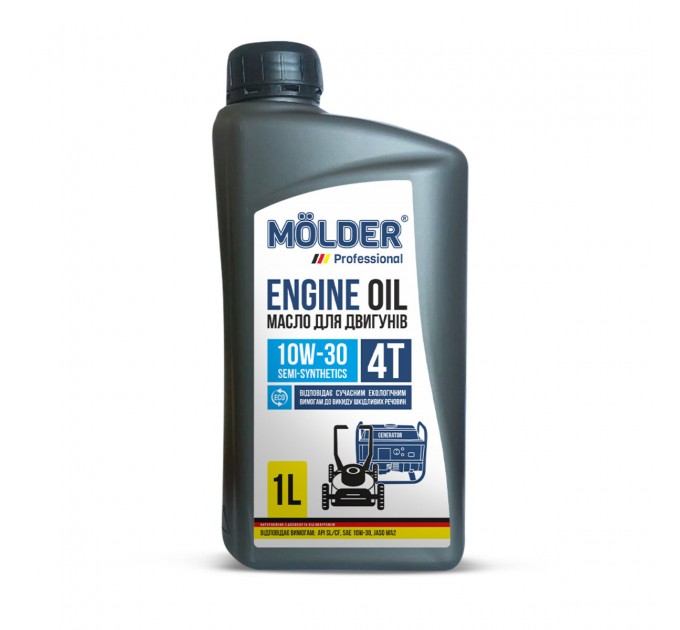 Моторна олива Molder Engine Oil 4T 10W-30 для генераторів 1л, ціна: 318 грн.