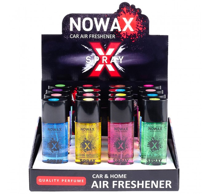 Бокс MIX №1 ароматизаторів повітря Nowax серія X Spray 50 ml, ціна: 2 029 грн.