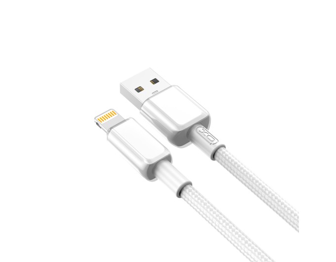 Кабель XO PVC Shiny Colorful USB to Lightning 1м белый, цена: 119 грн.