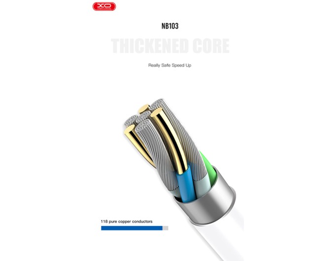 Кабель XO USB to Lightning 2,1А 1м білий, ціна: 79 грн.
