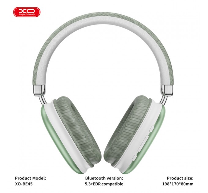 Беспроводные наушники XO BE45 Beiguo зеленые, цена: 539 грн.