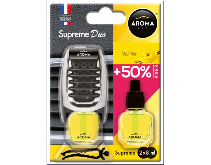 Ароматизатор Aroma Car Supreme Duo Slim Vanilla жидкий 7мл, цена: 222 грн.