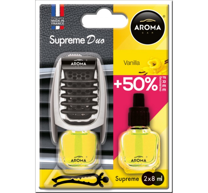Ароматизатор Aroma Car Supreme Duo Slim Vanilla жидкий 7мл, цена: 222 грн.