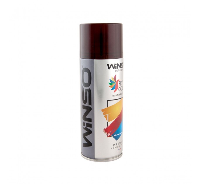 Грунтовка акриловая Winso аэрозоль багряно-красный 450мл, цена: 105 грн.