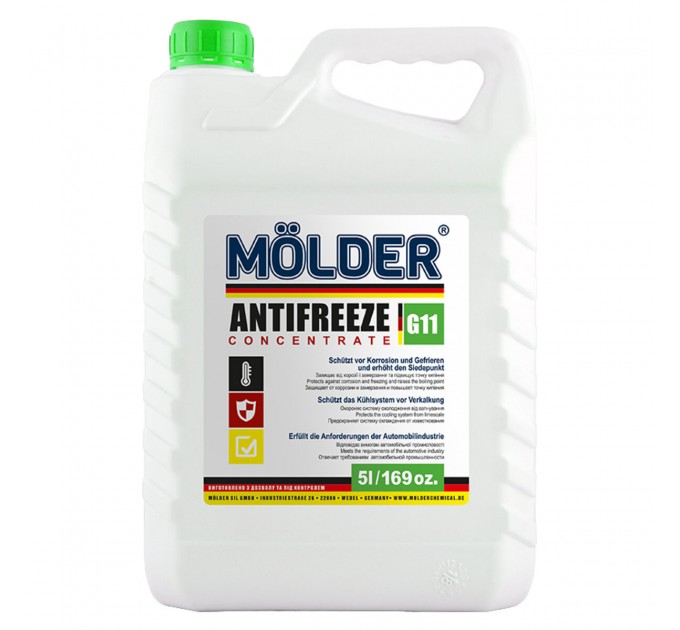 Антифриз Molder G11 зелений концентрат 5л, ціна: 816 грн.