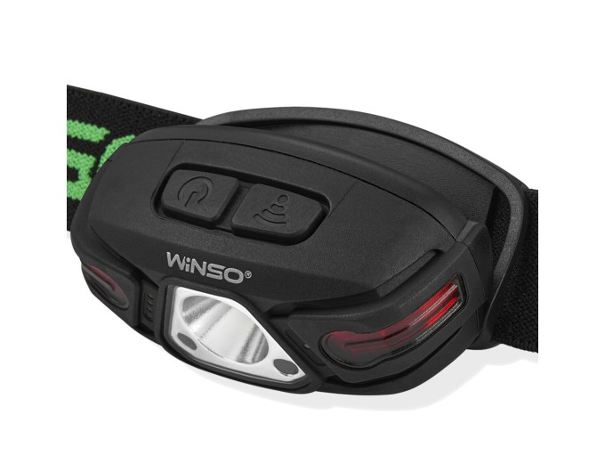 Фонарь налобный Winso 250Lm, 5W LED, 850mAh, с сенсором белый/красный, цена: 530 грн.