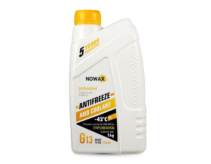 Антифриз Nowax Yellow G13 жовтий готовий 1кг, ціна: 202 грн.